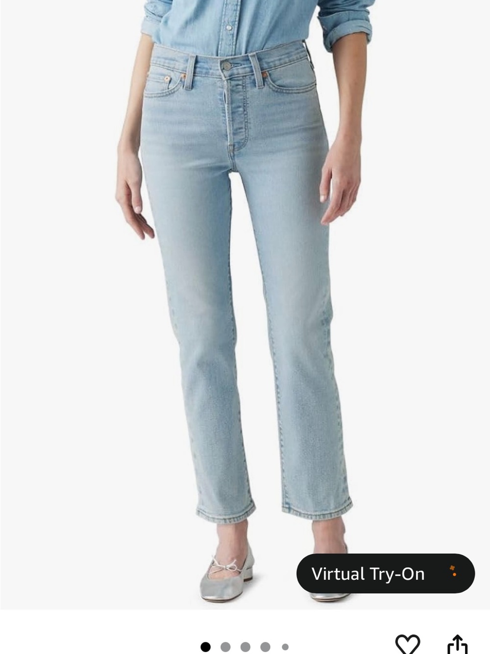 Light Wash Wedgie Straight Jeans